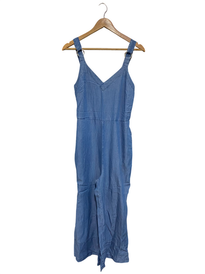 F&F |S| BUST 16| A67| CASUAL BLUE LIGHTWEIGHT DENIM CAMI JUMPSUIT