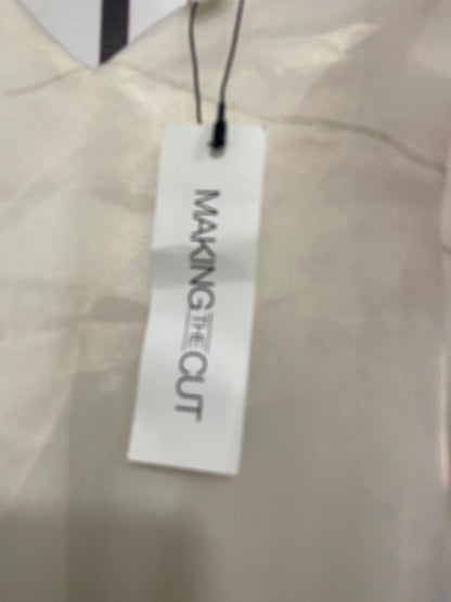 MAKING THE CUT |L| BUST 21| A67| MAKING THE CUT BLUSH PINK SHEER LAYERED SLEEVELESS DRESS