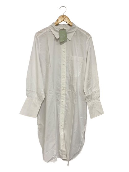 H&M |M| BUST 24| A67| CRISP WHITE OVERSIZED BUTTON-DOWN SHIRT DRESS