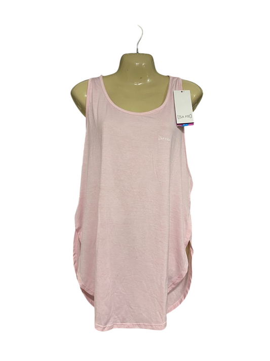 USA PRO |XL| BUST 21| A67|  LIGHT PINK ATHLETIC TANK TOP