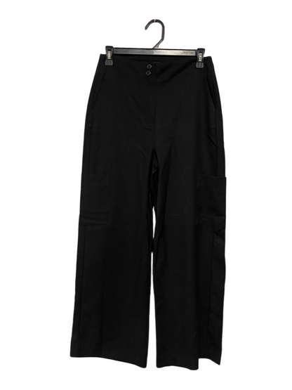 NOON |M| WAIST 28| A67| BLACK UTILITY CARGO WIDE-LEG TROUSERS