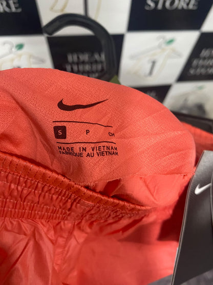 NIKE |S| WAIST 28| A67| CORAL PINK NYLON RUNNING SHORTS