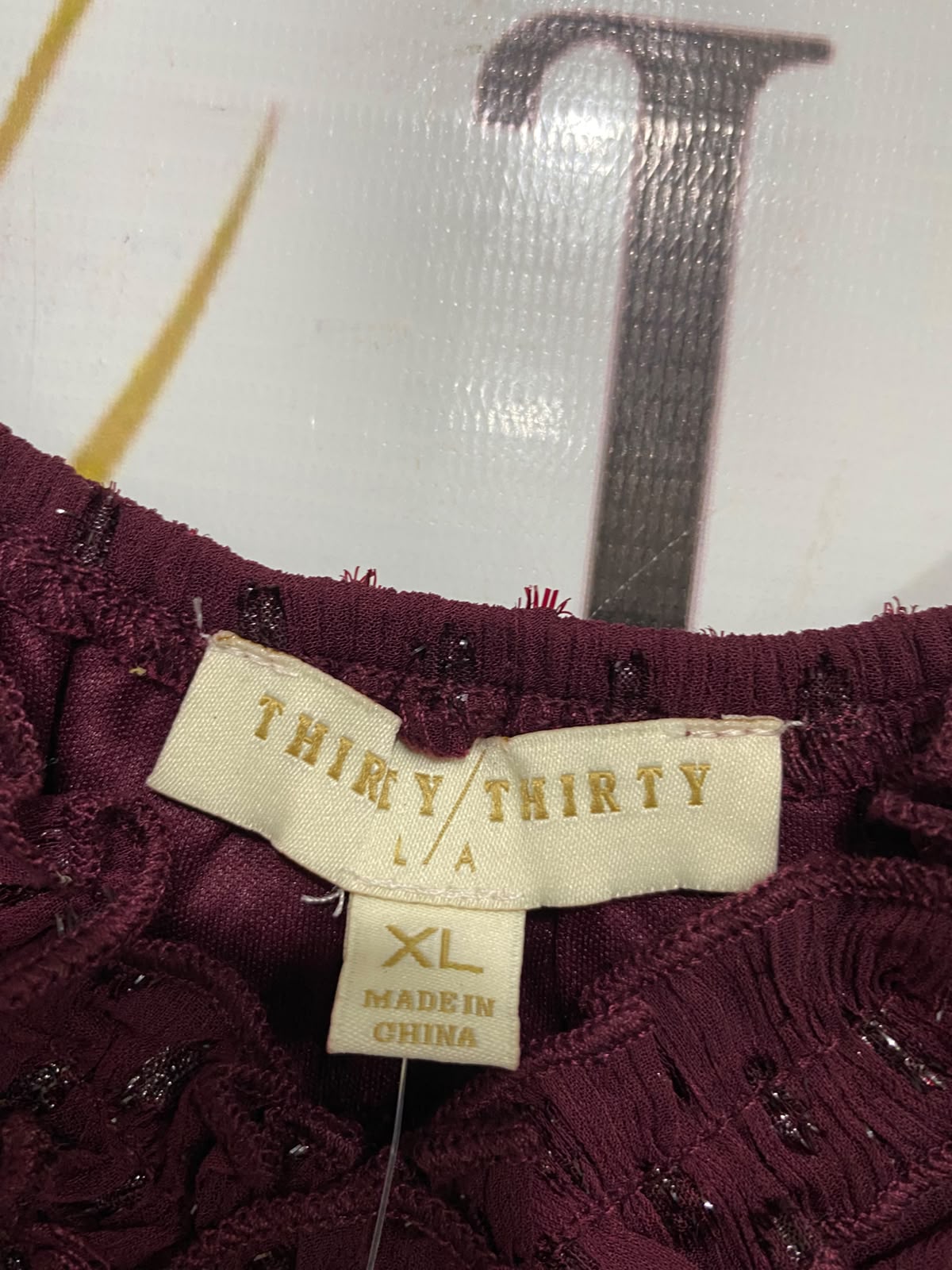 THIRTY THIRTY |M| BUST 17| A67| MAROON SWISS DOT RUFFLE MINI DRESS