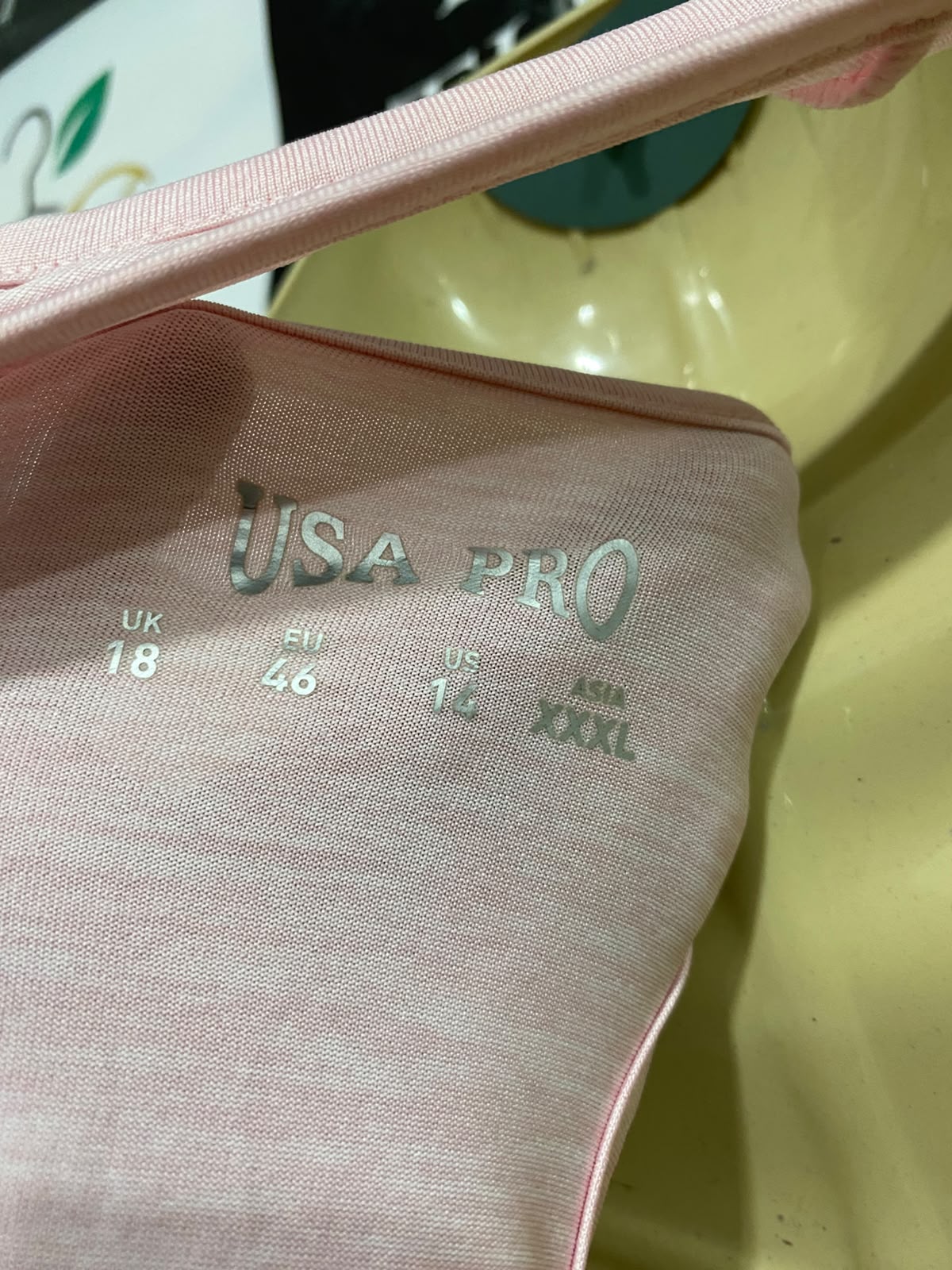 USA PRO |XL| BUST 21| A67|  LIGHT PINK ATHLETIC TANK TOP