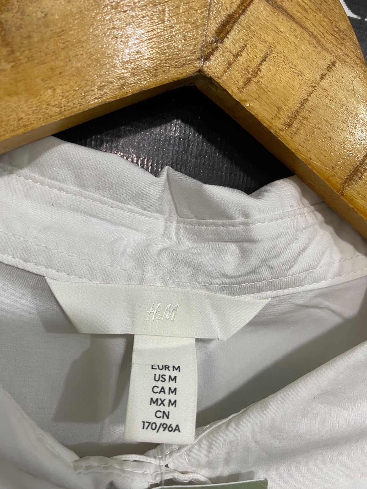 H&M |M| BUST 24| A67| CRISP WHITE OVERSIZED BUTTON-DOWN SHIRT DRESS