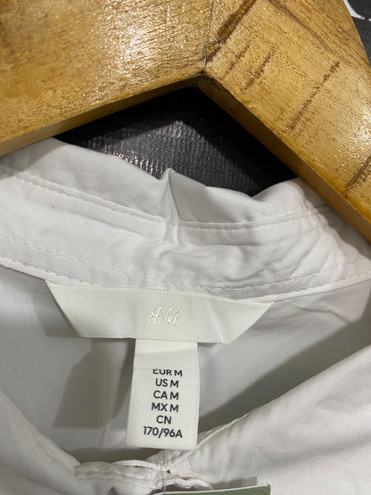 H&M |M| BUST 24| A67| CRISP WHITE OVERSIZED BUTTON-DOWN SHIRT DRESS