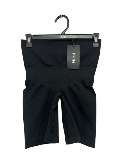 HEIST |S| WAIST 26| A67|  BLACK HIGH-WAISTED SHAPING CYCLE SHORTS