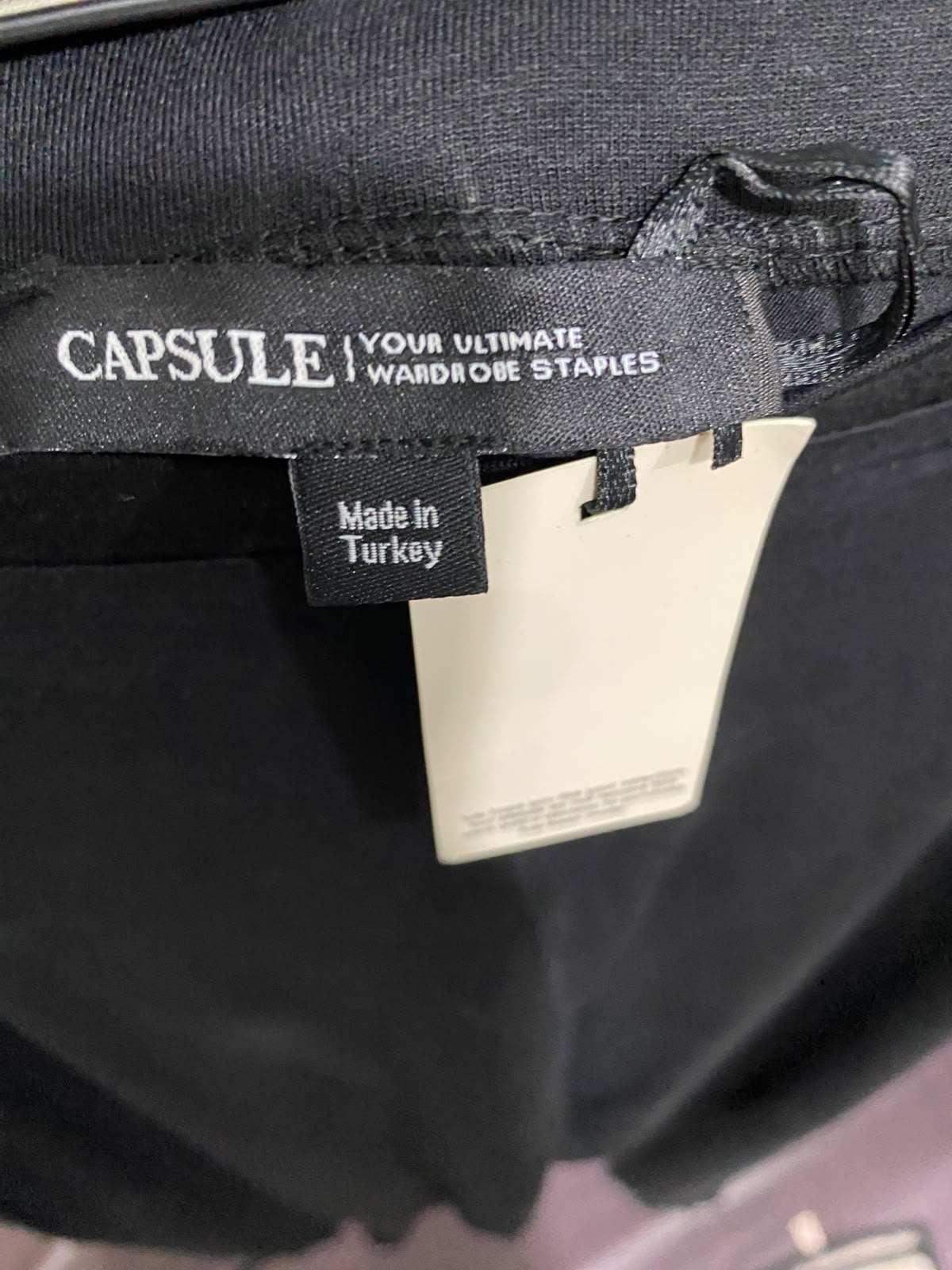 CAPSULE |XXL| WAIST 38| A68| BLACK DRAWSTRING-ANKLE HIGH-WAISTED LEGGINGS