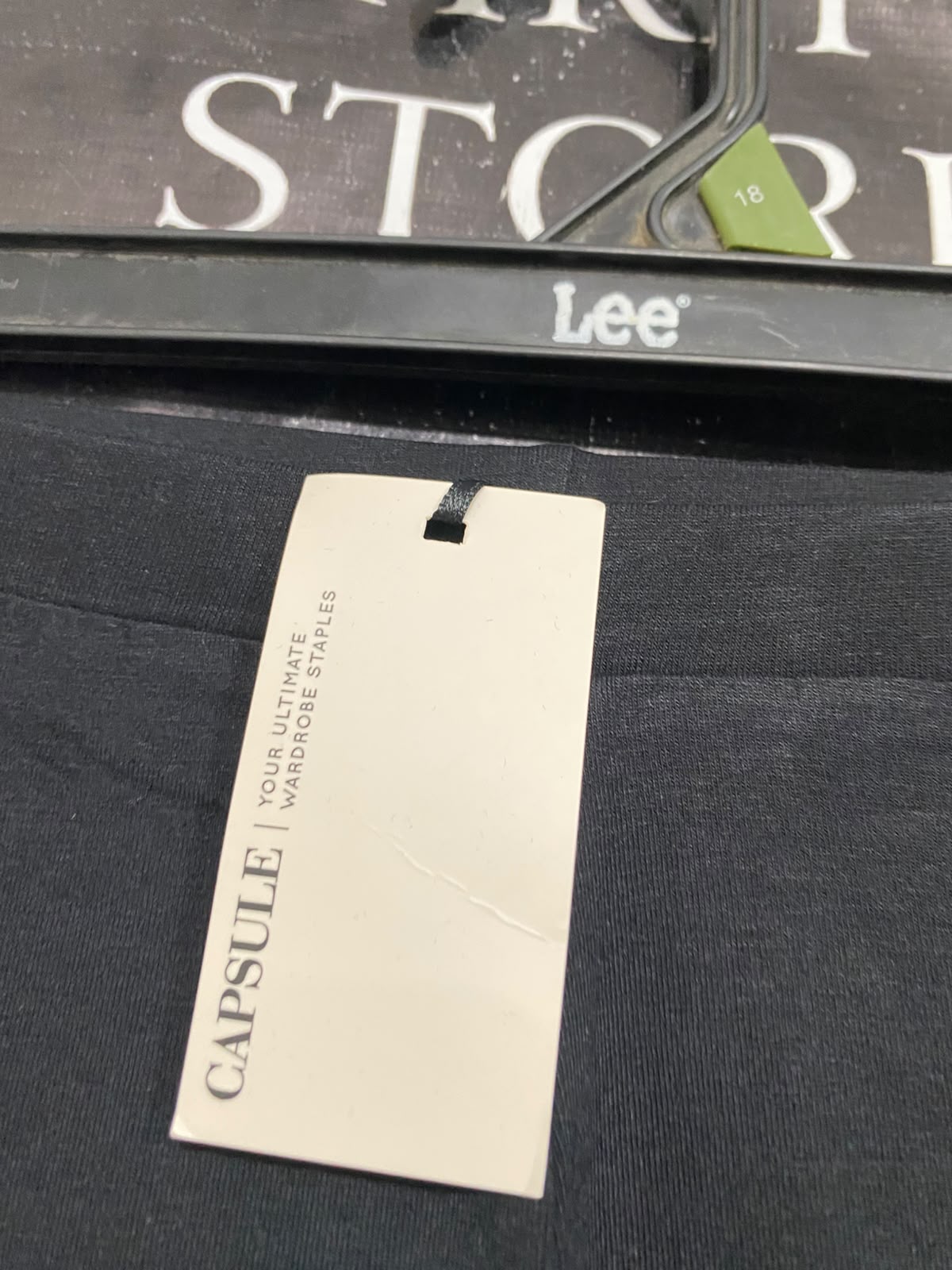 CAPSULE |XXL| WAIST 38| A68| BLACK DRAWSTRING-ANKLE HIGH-WAISTED LEGGINGS