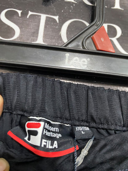 FILA |L| WAIST 26| A68| BLACK PLEATED MIDI SKIRT
