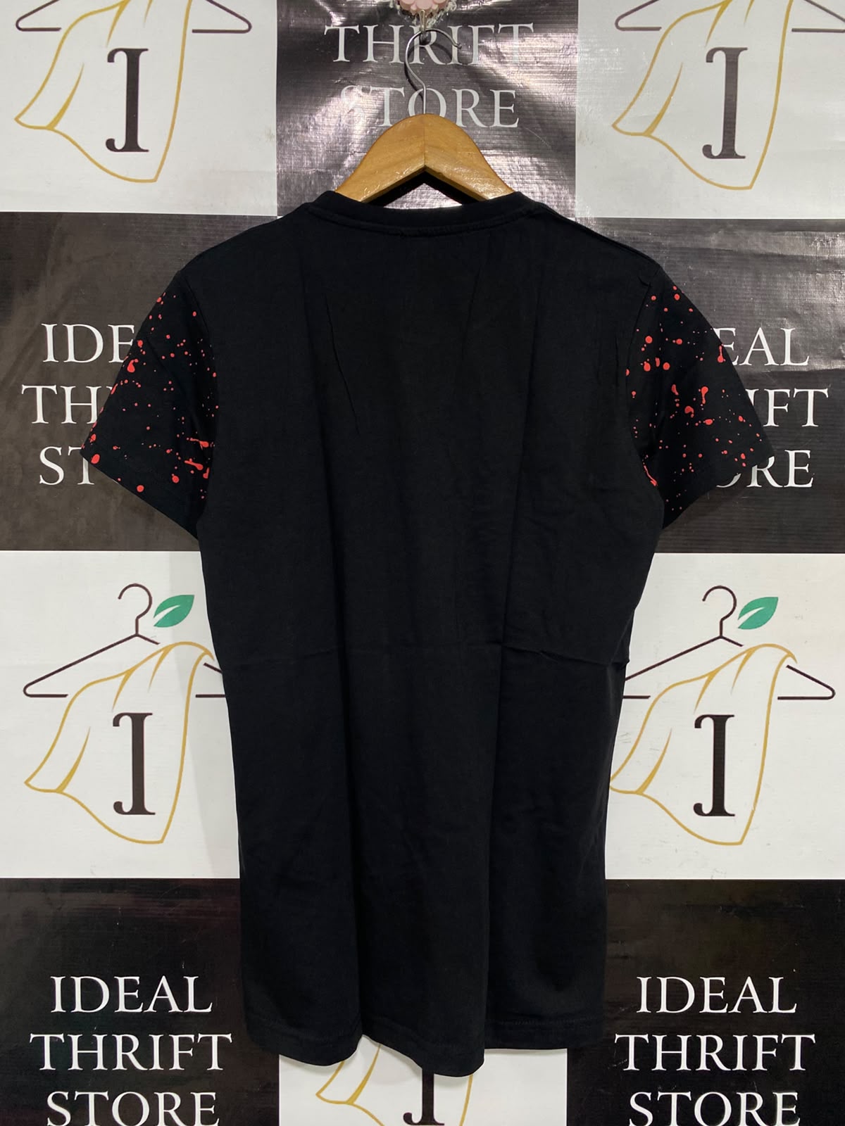 DSQUARED2 |S| BUST 18| A67|  BLACK AVIATION CENTER GRAPHIC T-SHIRT