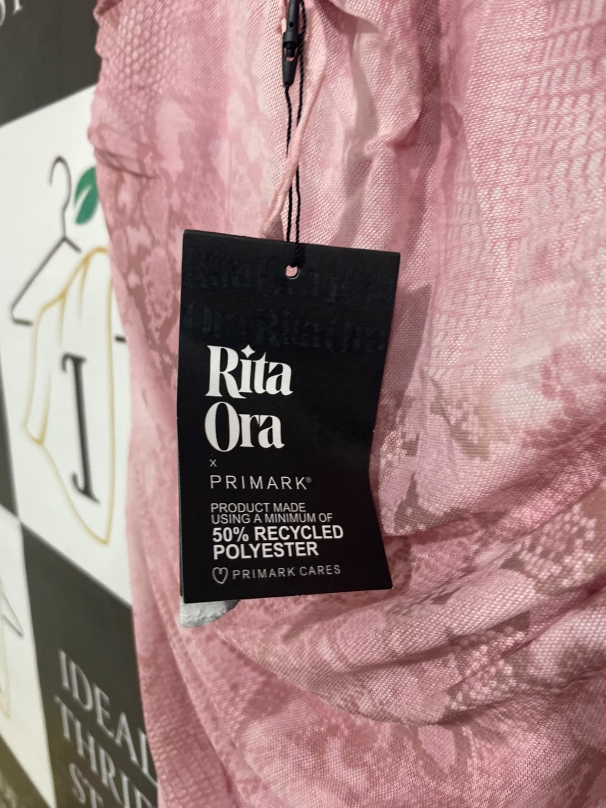 PRIMARK |S| BUST 13| A67| PINK SNAKESKIN PRINT RUFFLED BODYCON MINI DRESS