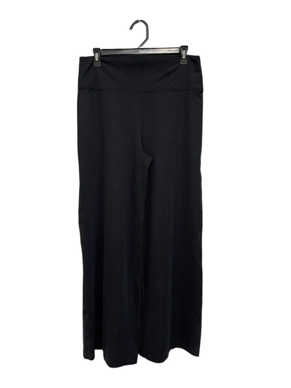 CIRCUIT |L| WAIST 30| A68| BLACK HIGH-WAISTED WIDE-LEG PALAZZO TROUSERS