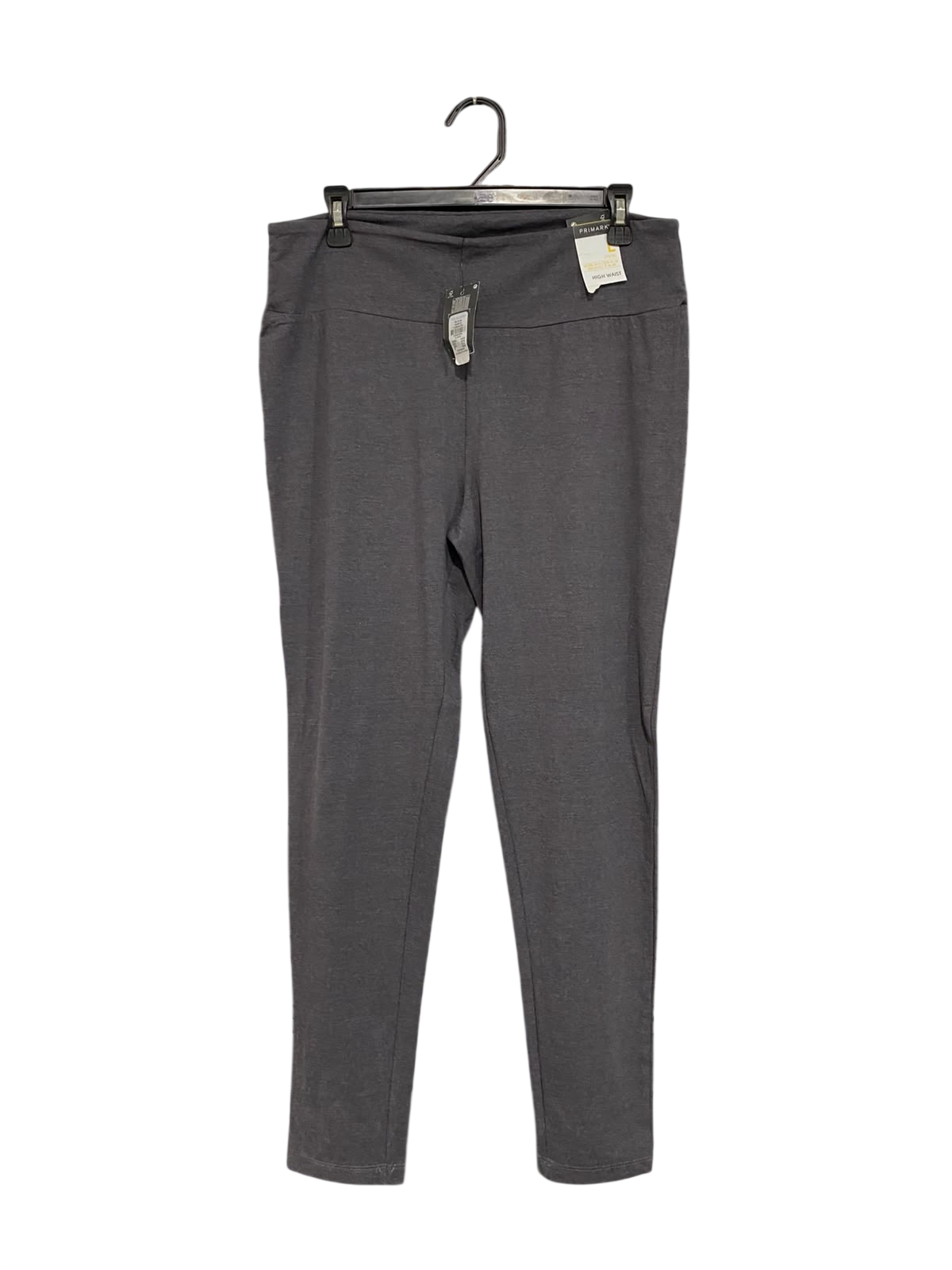 PRIMARK |L| WAIST 32| A68| CHARCOAL GREY HIGH-WAISTED LEGGINGS