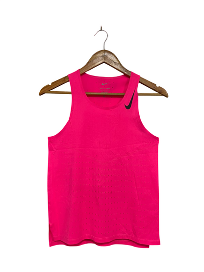 NIKE |XS| BUST 15| A68| PINK DRI-FIT PERFORATED RUNNING TANK TOP
