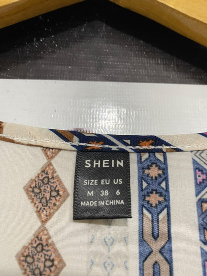 SHEIN |M| BUST 19| A68| MULTICOLOR TRIBAL PRINT V-NECK MAXI DRESS