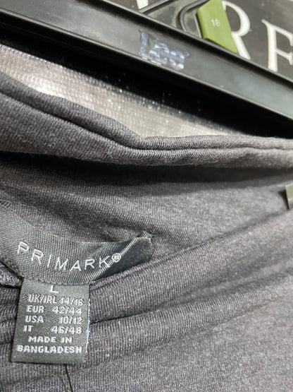 PRIMARK |L| WAIST 32| A68| CHARCOAL GREY HIGH-WAISTED LEGGINGS