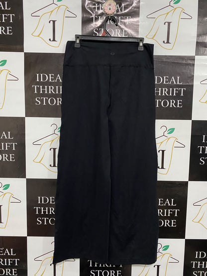 CIRCUIT |L| WAIST 30| A68| BLACK HIGH-WAISTED WIDE-LEG PALAZZO TROUSERS