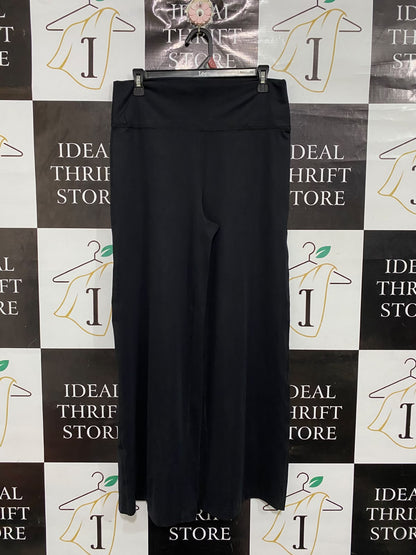 CIRCUIT |L| WAIST 30| A68| BLACK HIGH-WAISTED WIDE-LEG PALAZZO TROUSERS