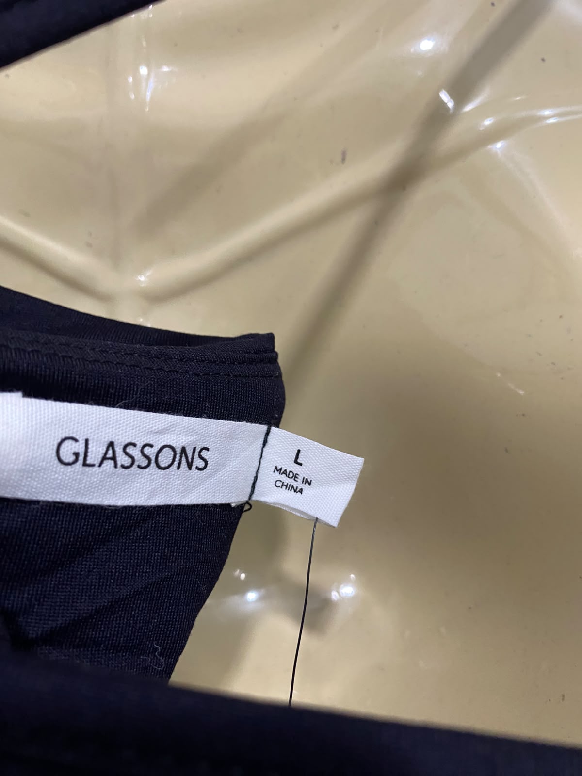 GLASSONS |L| BUST 16| A68| BLACK CAMISOLE TANK TOP