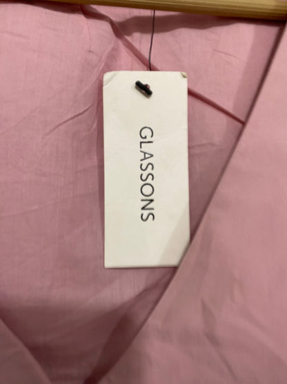 GLASSONS |M| BUST 19| A68|  PINK LINEN-BLEND TAILORED VEST