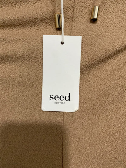 SEED |S| BUST 15| A68| BEIGE CUT-OUT HALTERNECK BODYSUIT / ONE-PIECE SWIMSUIT