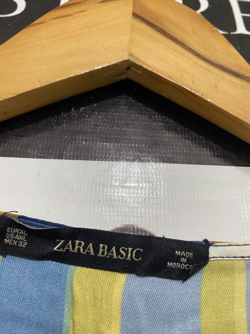 ZARA BASIC |XL| BUST 21| A68|  MULTICOLOR STRIPED WRAP MINI DRESS
