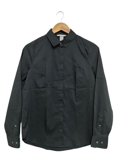 H&M |S| BUST 19| A68| BLACK CLASSIC BUTTON-DOWN COTTON SHIRT