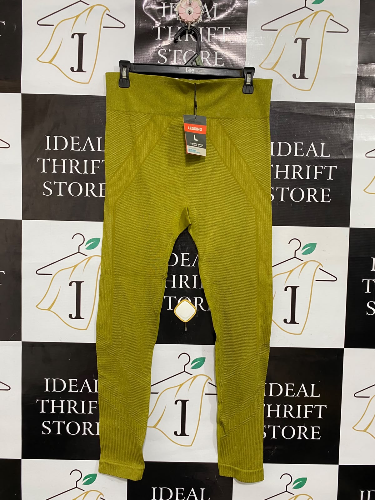WORK OUT |L| WAIST 30| A69| OLIVE GREEN SEAMLESS HIGH-WAIST ACTIVEWEAR LEGGINGS