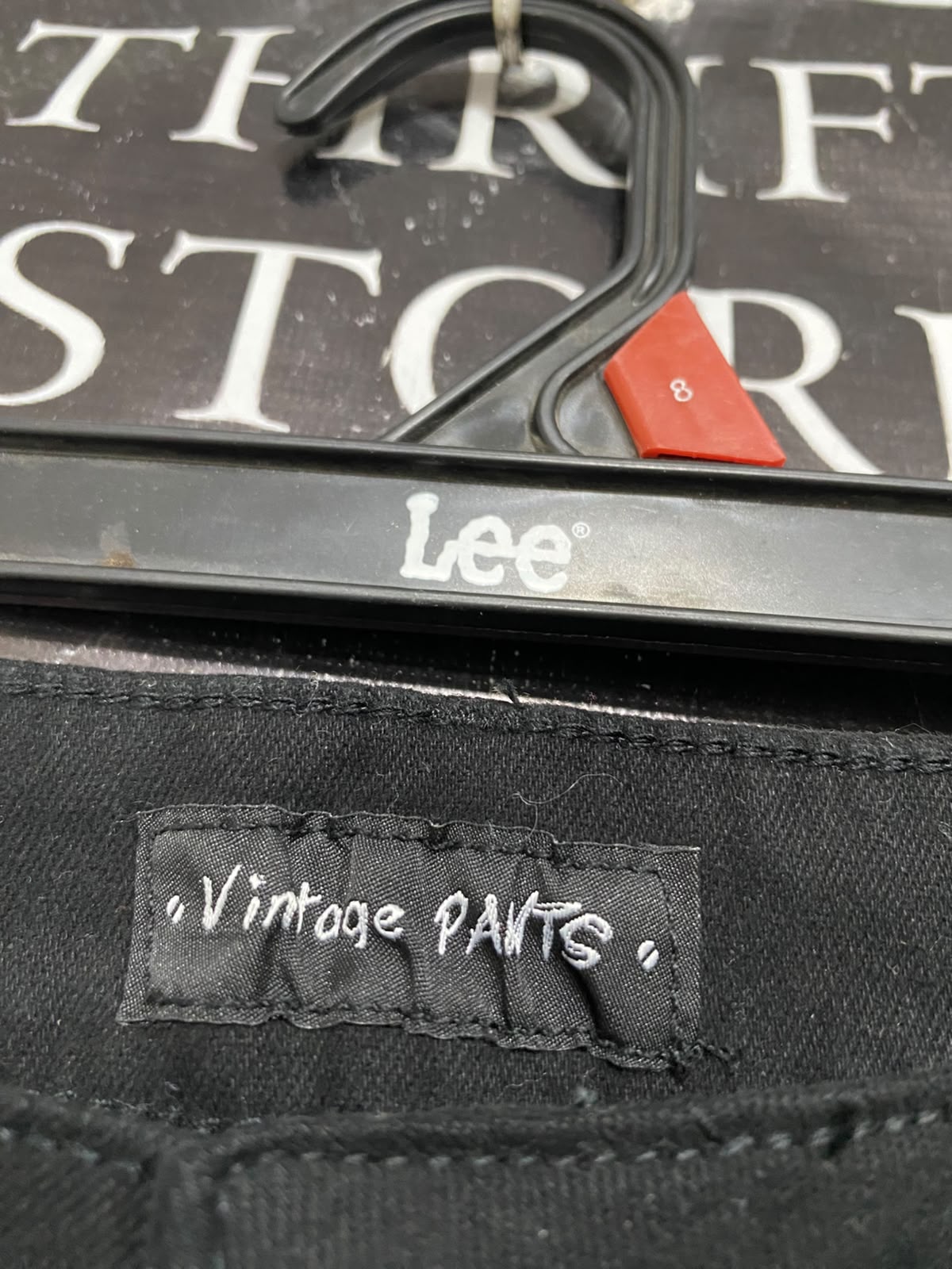 VINTAGE PANTS |L| WAIST 33| A69| BLACK HIGH-RISE FLARE DENIM JEANS