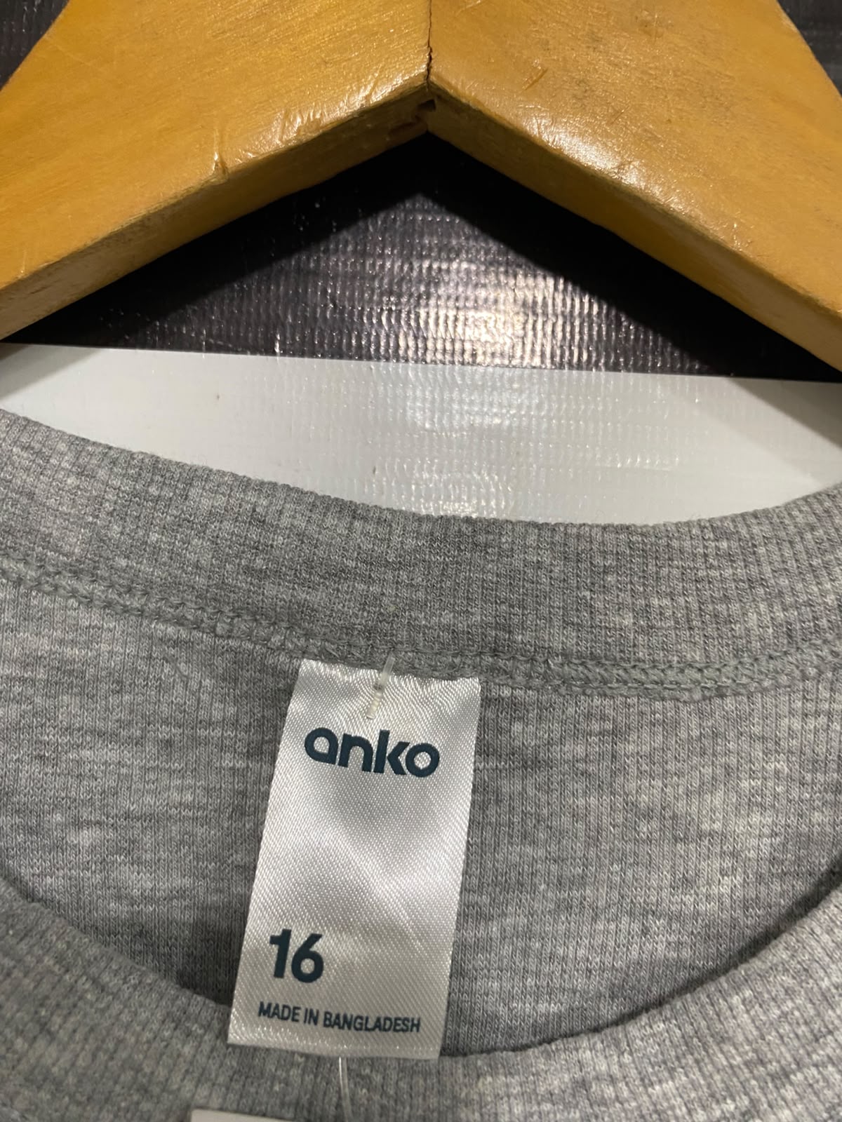ANKO |M| BUST 17| A69|  GREY RIBBED SLEEVELESS TANK TOP