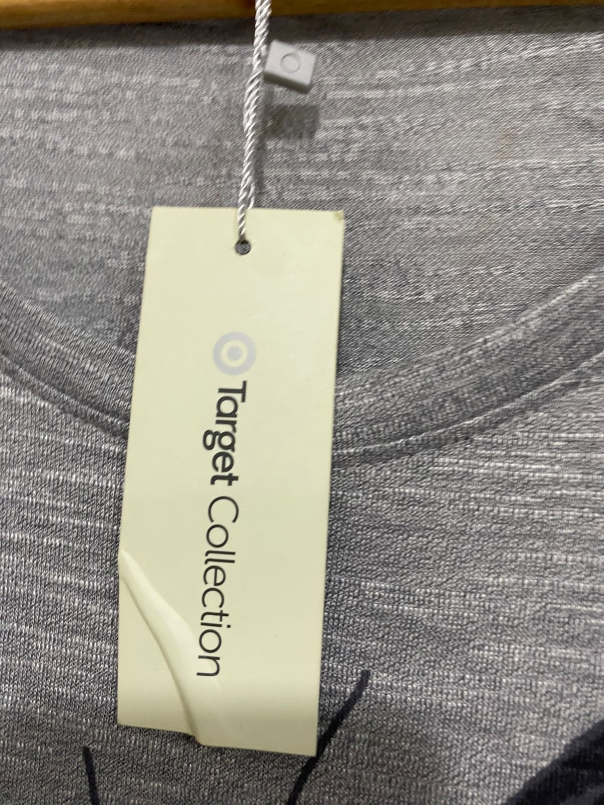 TARGET COLLECTION |M| BUST 19| A69|  GREY BUTTERFLY PRINT SHORT-SLEEVE T-SHIRT