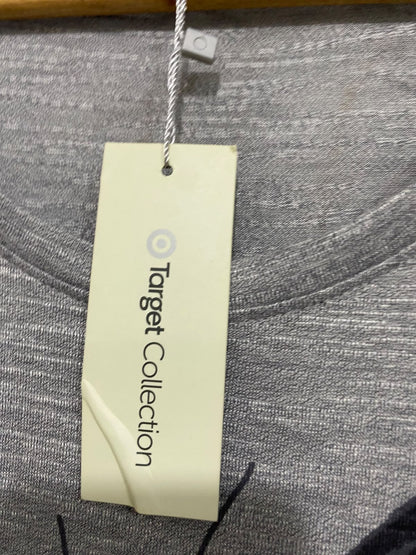 TARGET COLLECTION |M| BUST 19| A69|  GREY BUTTERFLY PRINT SHORT-SLEEVE T-SHIRT