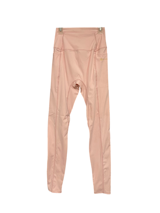EIRWAVES |S| WAIST 22| A69| BLUSH PINK HIGH-WAISTED ACTIVEWEAR LEGGINGS