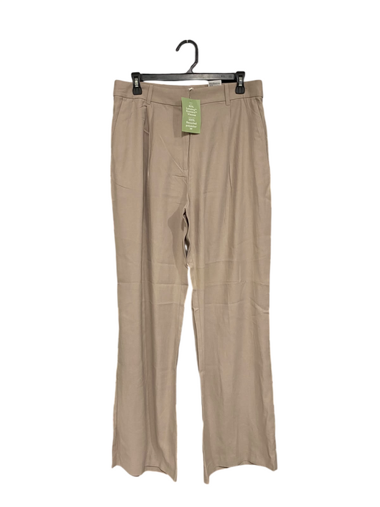 H&M |L|WAIST 32| A69| BEIGE TAILORED HIGH-WAISTED WIDE-LEG TROUSERS