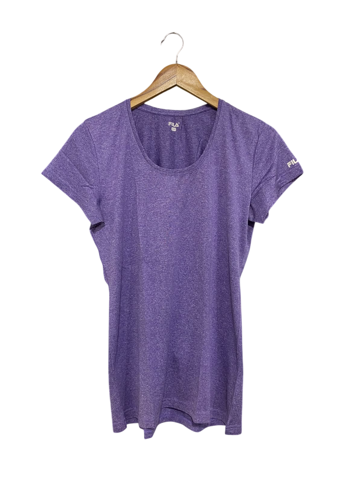 FILA |XL| BUST 19| A69| PURPLE MARLED ACTIVEWEAR SHORT-SLEEVE T-SHIRT