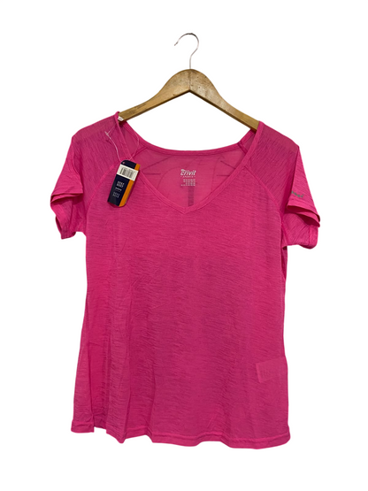 CRIVIT |M| BUST 19| A69| PINK V-NECK ACTIVEWEAR SHORT-SLEEVE T-SHIRT