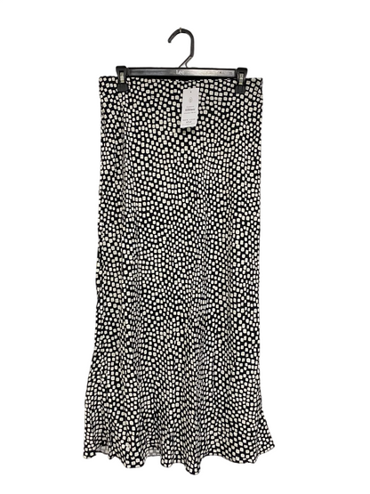 NEW LOOK |M| WAIST 30| A69| BLACK & WHITE ABSTRACT DOT MAXI SKIRT