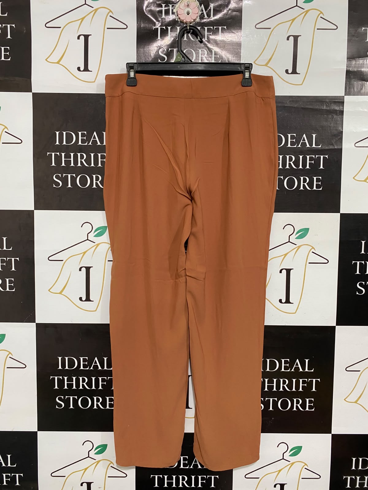 AAPAS BY JANAN |M| WAIST 32| A69|  RUST TERRACOTTA ANKLE-BUTTON TROUSERS