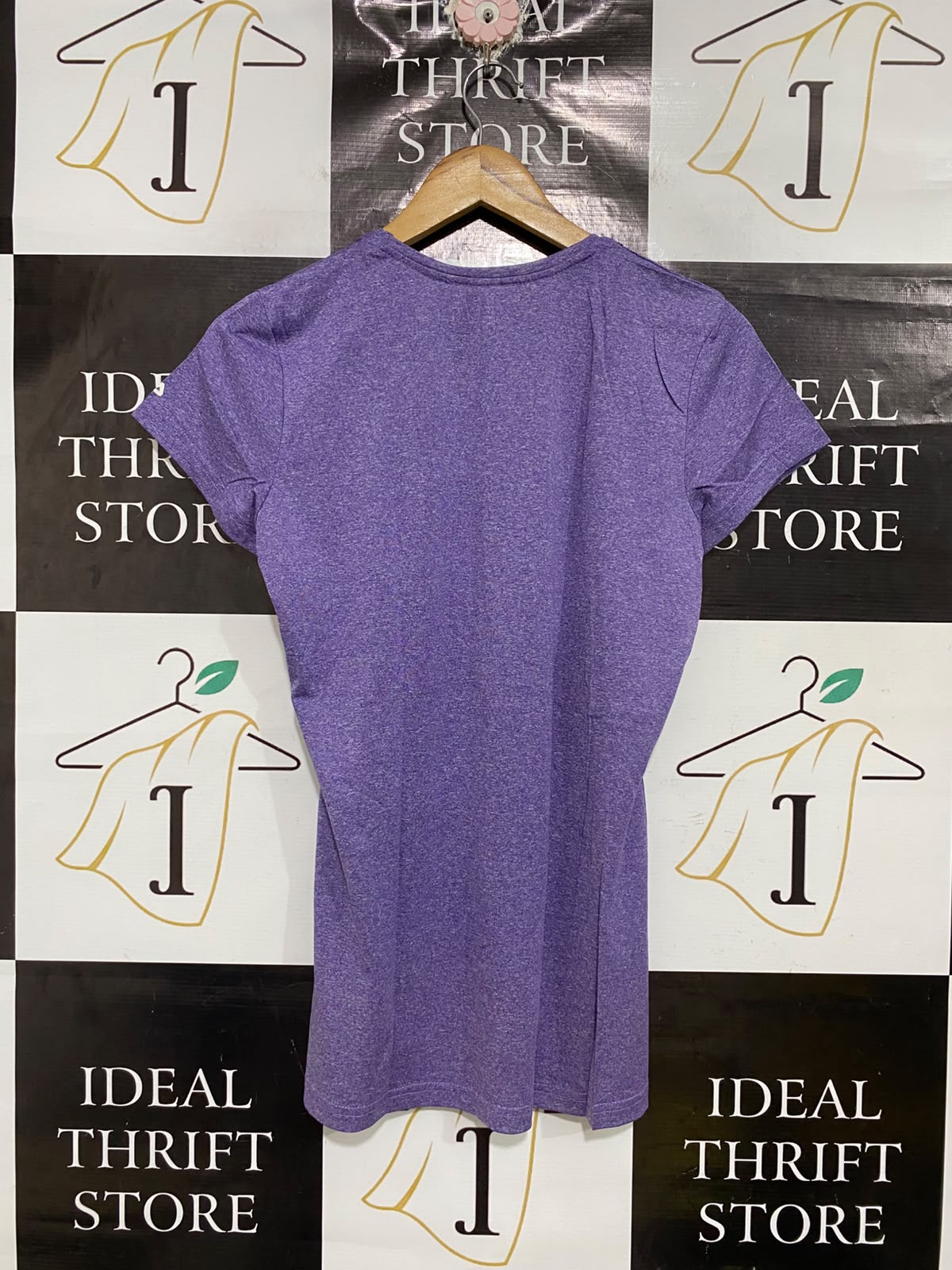 FILA |XL| BUST 19| A69| PURPLE MARLED ACTIVEWEAR SHORT-SLEEVE T-SHIRT
