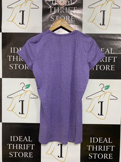 FILA |XL| BUST 19| A69| PURPLE MARLED ACTIVEWEAR SHORT-SLEEVE T-SHIRT