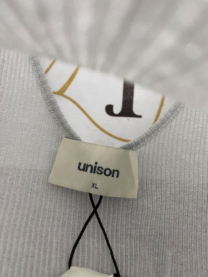 UNISON |XS| BUST 15| A69| GREY METALLIC SHIMMER RIBBED T-SHIRT