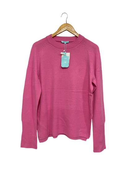 BLUE ILLUSION |S | BUST 21 | A70|  PINK CREW NECK KNIT SWEATER