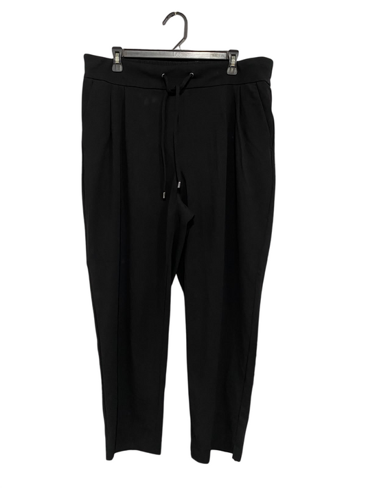 GEORGE |XXL| WAIST 38| A70| BLACK DRAWSTRING TAPERED CASUAL TROUSERS