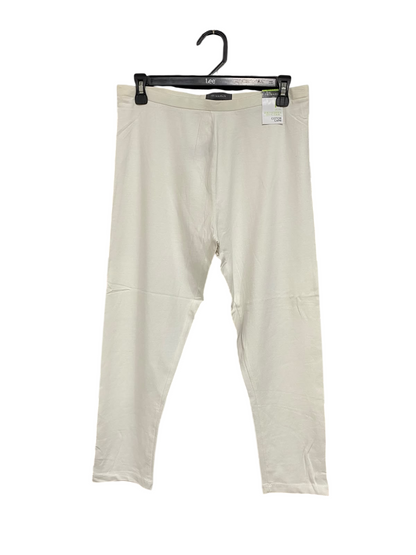 PRIMARK  |M| WAIST 30| A70| OFF-WHITE COTTON CAPRI LEGGINGS