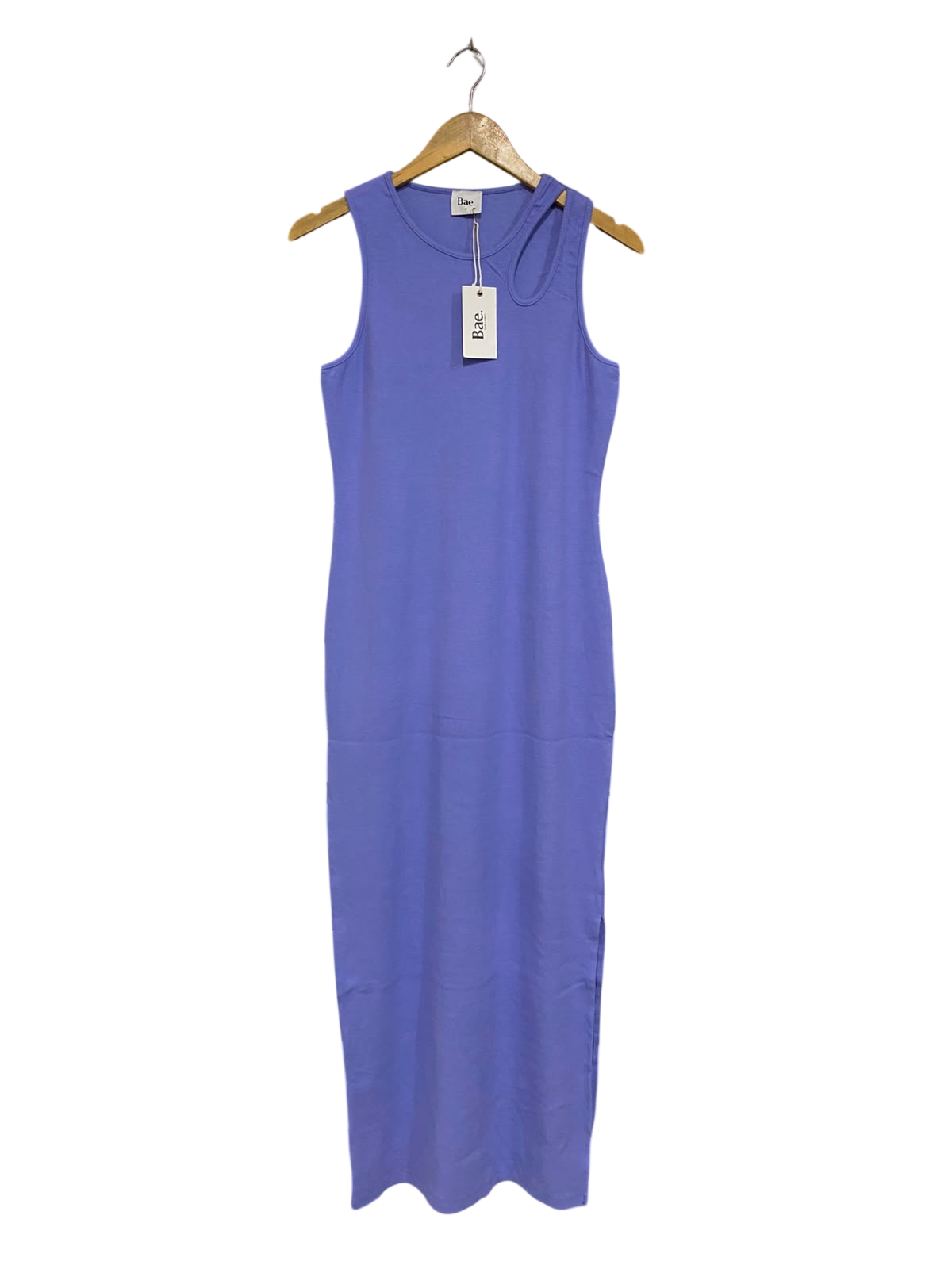 BAE |S| BUST 16| A70| LAVENDER CUTOUT SLEEVELESS MIDI DRESS
