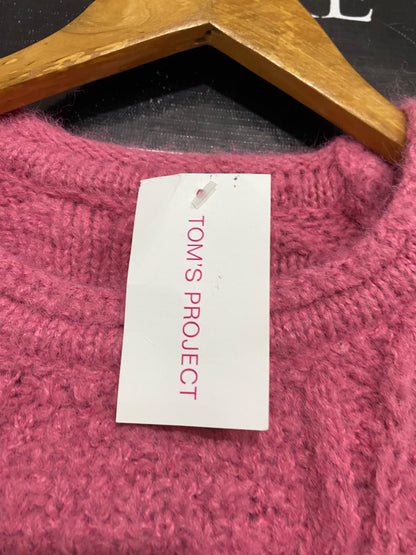 TOM'S PROJECT |M| BUST 23| A70|  PINK CHUNKY CABLE-KNIT SWEATER