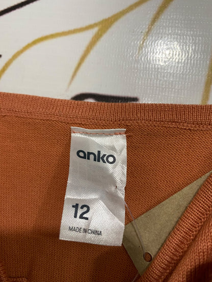 ANKO |M| BUST 13| A70| TERRACOTTA CORSET-STYLE KNIT CAMI TOP