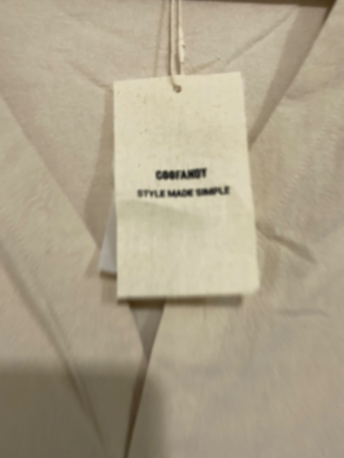 COOFANDY |XL| A70| ASSEMBLY BEIGE LINEN V-NECK TOP & WIDE-LEG TROUSERS CO-ORD SET