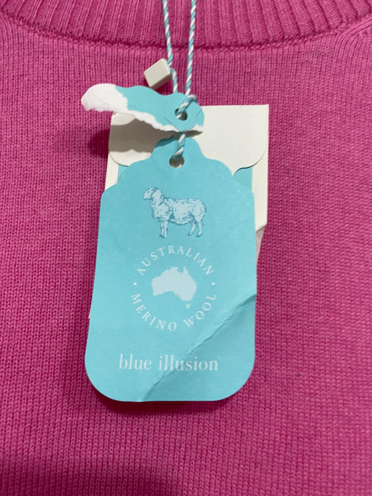 BLUE ILLUSION |S | BUST 21 | A70|  PINK CREW NECK KNIT SWEATER